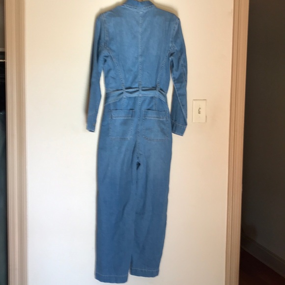Madewell tie-waist jumpsuit in cosgrove wash xs - Picture 4 of 6
